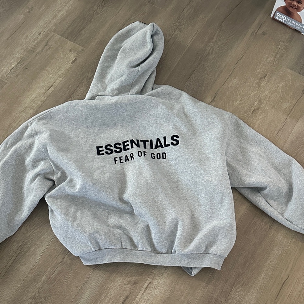 Essentials Gray Hoodie - Authentic - image 2